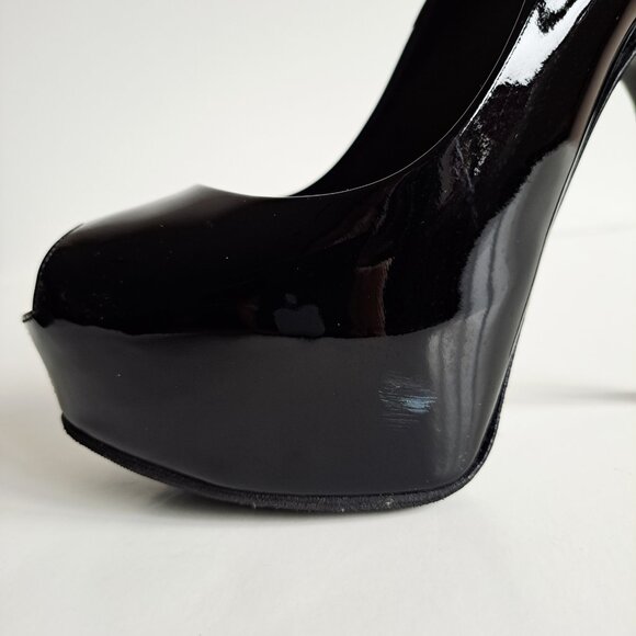 Louis Vuitton Black Leather Platform Oh Really! Peep Toe Pumps Size 36 - Picture 3 of 16